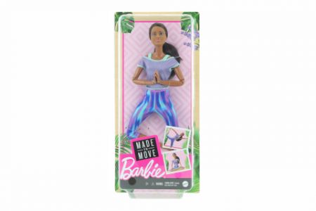 Barbie v pohybu - černovláska ve fialovém topu DS10116345