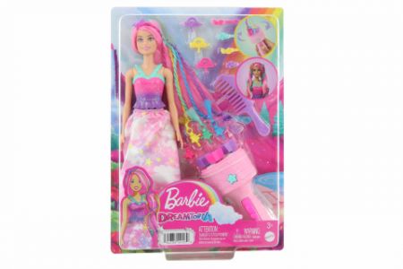 Barbie Princezna s kadeřnickými doplňky HNJ06 DS38255011