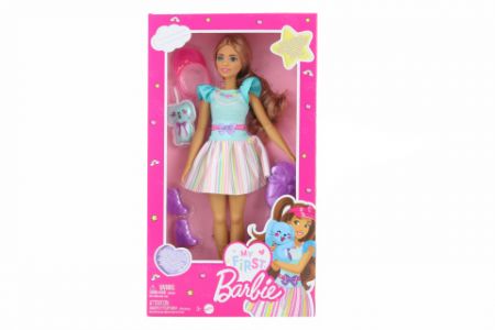 Barbie Moje první Barbie panenka - brunetka se zajíčkem HLL21 TV DS20166049