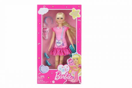 Barbie Moje první Barbie panenka - blondýnka s kotětem HLL19 TV DS20541386