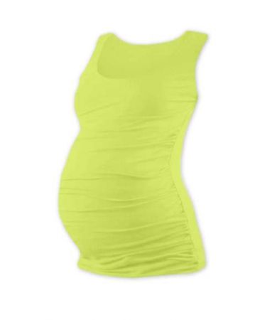 Těhotenské tričko bez rukávů, světle zelená S/M