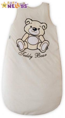 Spací vak Teddy Bear Baby Nellys - smetanový, ecru vel. 0