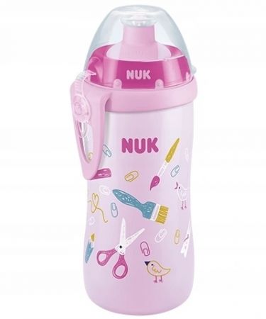 Dětská láhev NUK Junior Cup 300 ml, růžová
