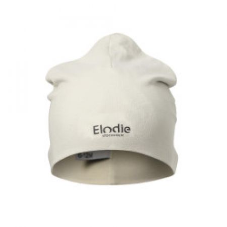 Elodie Details čepice LOGO 0-6 měsíců Creamy White