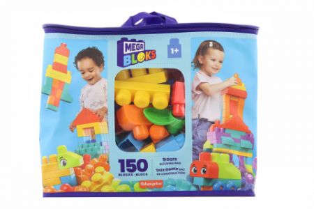 Mega Blocks Pořádně velký pytel kostek - modrý (150) HHM96 DS88038077