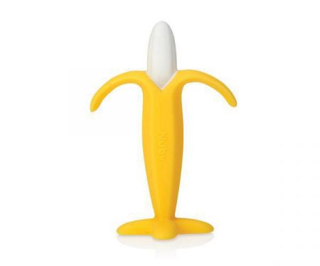 Nuby Kousátko silikonová banán