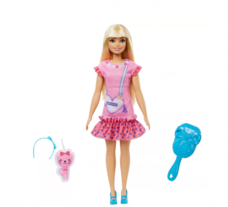 Mattel Moje první Barbie panenka - blondýnka s kotětem 