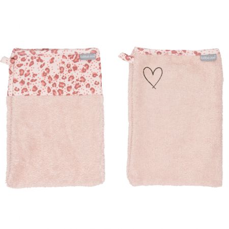 Bebe-Jou Froté žínky Bébé-Jou Leopard Pink 2ks Barva: růžové