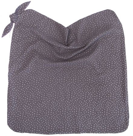 letní deka Muslin Dark Grey Dots 3684