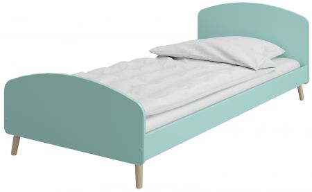 Dřevěná dětská postel Greta 647 Cool mint s roštem 90 x 200 cm
