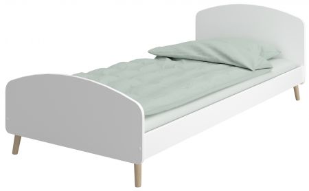Dřevěná dětská postel Greta 647 bílá s roštem 90 x 200 cm