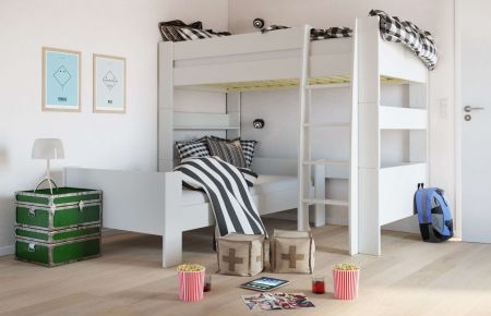 Palanda a jednolůžková postel For kids s lamelovými rošty výběr barev