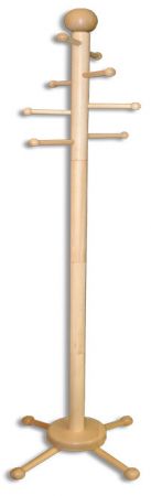 Dřevěný věšák stojací WS141 výška 186 cm
