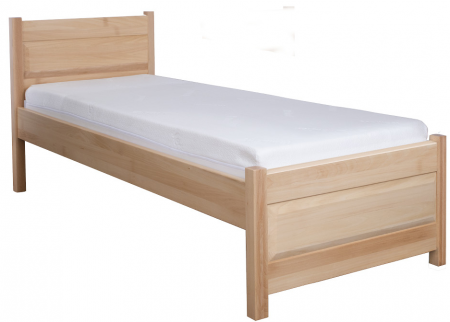 Dřevěná postel z bukového dřeva LK120 80 - 100 cm