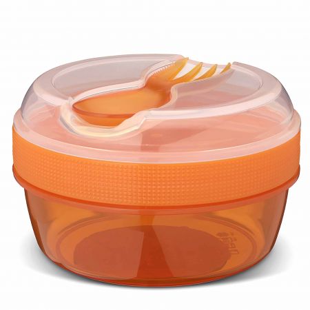 CARL OSCAR Svačinový box s chladícím víčkem Orange