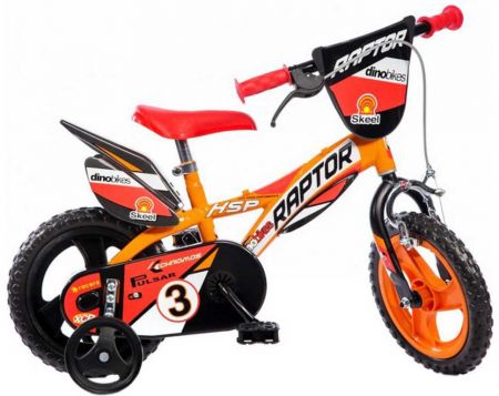 ACRA Dětské baby kolo Dino Bikes oranžové chlapecké 12