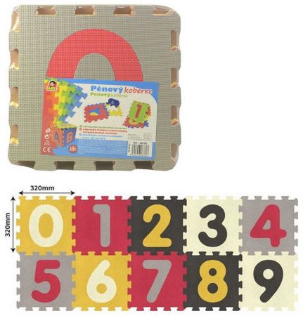 Měkké bloky Čísla E 10ks pěnový koberec baby vkládací puzzle podložka na zem DS28603318