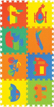 Měkké bloky Dopravní prostředky 8ks pěnový koberec baby vkládací puzzle DS90233464