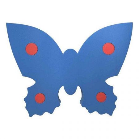 MATUŠKA-DENA s.r.o. Pěnová dekorace motýl 2,5 mm 390 x 300 x 2,5 Modrá
