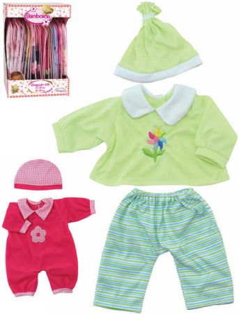 Obleček pro panenku miminko Bambolina 42-48cm různé druhy v sáčku DS19277045