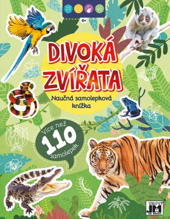JIRI MODELS Naučná samolepková knížka Divoká zvířata DS73491381