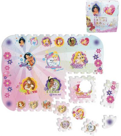 Měkké bloky Disney Princess pěnový koberec baby vkládací puzzle podložka na zem DS37561450