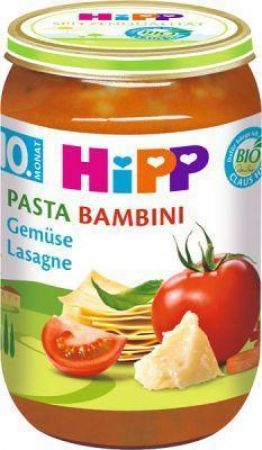 HiPP BIO PASTA BAMBINI Zeleninové lasagne, 220 g - zeleninový příkrm