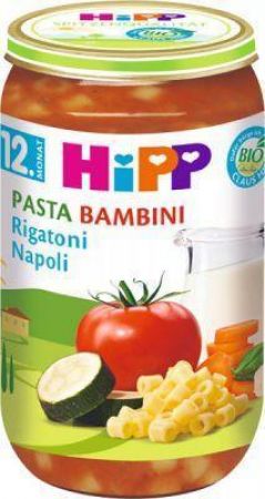 HiPP BIO PASTA BAMBINI Rigatoni Neapol, 250 g - zeleninový příkrm