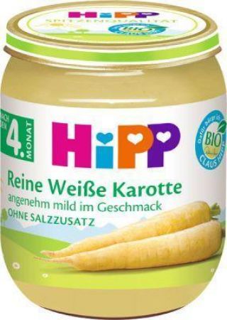 HiPP BIO Bílá bezlepková mrkev, 125 g - zeleninový příkrm