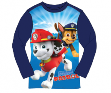 Chlapecké tričko dl. rukáv Paw Patrol tm.modré 98 cm