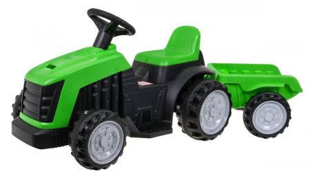 HračkyZaDobréKačky Elektrický traktor s přívěsem TR1908 zelený PA.TR1908T.ZIE