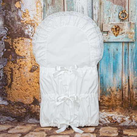 ESITO (handmade) Zavinovačka klasická obdélníková 2 kanýry - bílá / 112 x 38 cm Barva: Bílá, Velikost: 112 x 38 cm ESZAVKLAOBD2KBM