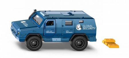 SIKU Super - bezpečnostní auto pro přepravu peněz a cenností s nálepkami, 1:50 DS17433219