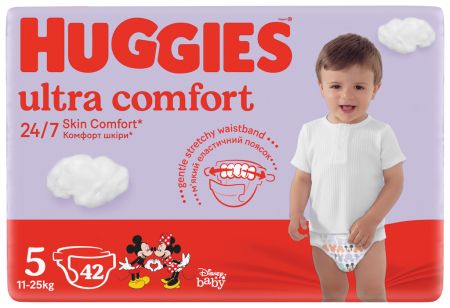 HUGGIES HUGGIES® Pleny jednorázové Ultra Comfort Jumbo 5 (11-25 ks), 42 ks