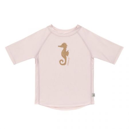 LÄSSIG tričko SHORT SLEEVE RASHGUARD Seahorse Light Pink 19-24m