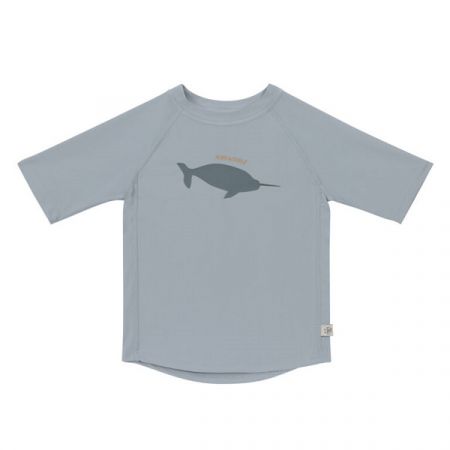 LÄSSIG tričko SHORT SLEEVE RASHGUARD Whale Light Blue 7-12m