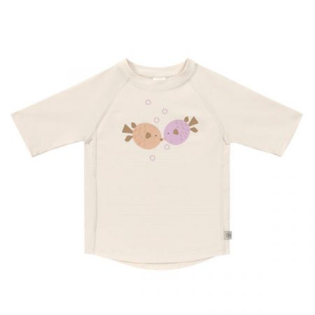 LÄSSIG tričko SHORT SLEEVE RASHGUARD Fish Milky 7-12m