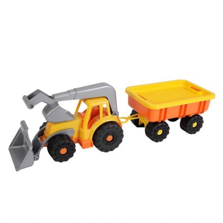 RAPPA | Androni Traktorový nakladač s vlekem Power Worker - délka 58 cm oranžový DS65238902