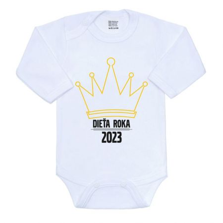 Body s potiskem New Baby Dieťa roka 2023 Bílá 86 (12-18m)