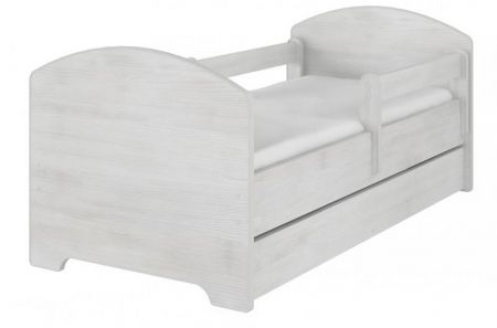 NELLYS Dětská postel HELI v barvě norské borovice s šuplíkem, matrace zdarma, D19, 140x70