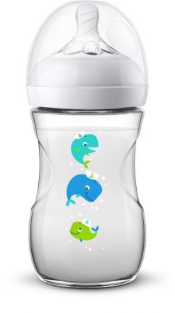 Philips AVENT Láhev Natural 260 ml, velryba