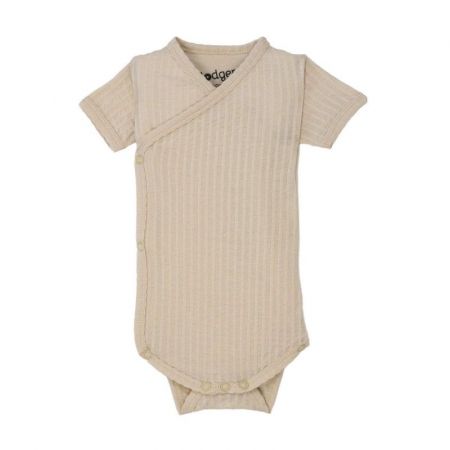 Lodger Romper Short Sleeves Seersucker body-Birch 62