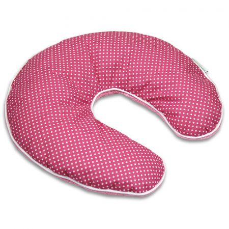 Babyrenka cestovní polštářek 32x32 cm Dots pink