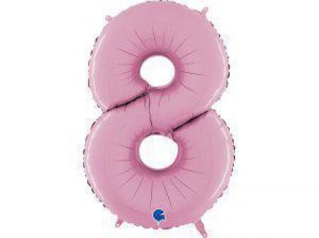 Grabo Fóliový balónek pastel růžová 66 cm číslice 8