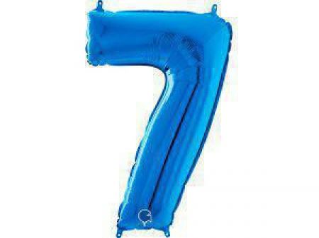 Grabo Fóliový balónek modrá 66 cm číslice 7
