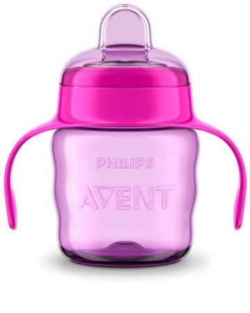 Philips AVENT Hrneček pro první doušky Classic 200 ml s držadly dívka