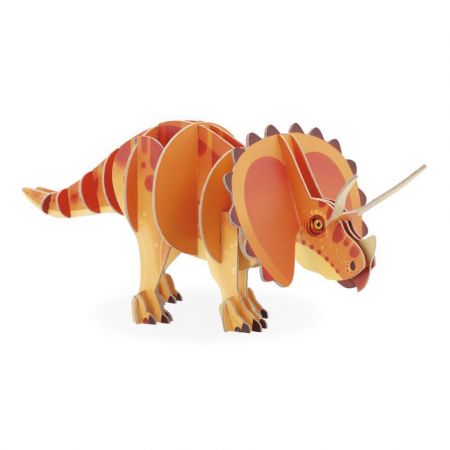 Janod Dřevěné 3D puzzle Dinosaurus Dino Triceratops