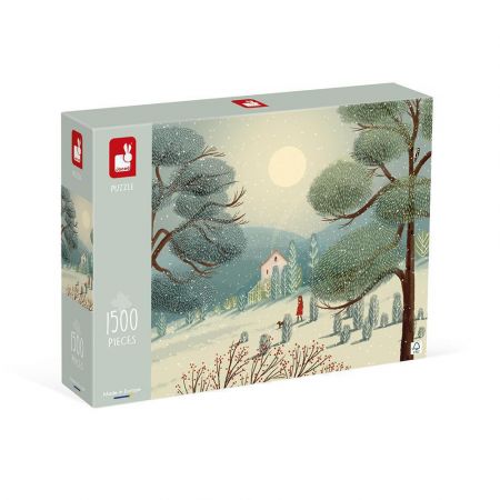 Janod Art puzzle Zimní pohádková země 1500 ks