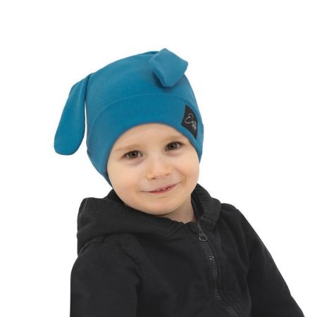 ESITO Jarní čepice s ušima Color Blue Vel. 42
