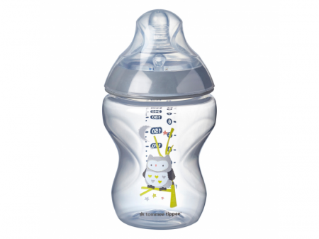 Tommee Tippee Kojenecká láhev C2N potisk Boy 260ml 0m+